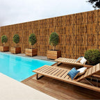 Bamboo Fencing–Handwoven, Bamboo wall Panel Outdoor Privacy Reed Screening - Image 9