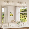 TETOTE 60 x 36 Inch Brushed Nickel Bathroom Mirror by TETOTE