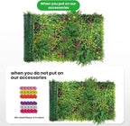 Artificial Grass Wall Roll 40"x120", 3D Green Grass Wall - Image 2