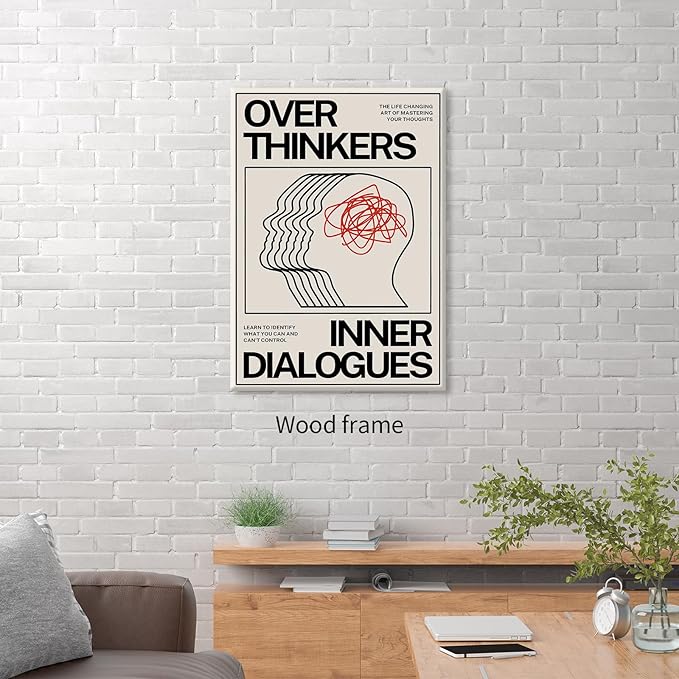 Maximalist Vintage Mental Health Posters Retro Unique Eclectic Wall Art 16x24 - Image 5
