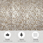 Ansehan Wallcovering W707 Terraces Collection 36" W x 8 Yard L, Natural Paper - Image 5