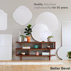 Better Bevel Frameless Square Mirror | 24" x 24" Bathroom Wall Mirror w/Beveled - Image 6