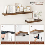 Vivelove 12" Deep Floating Shelves - Image 8