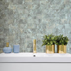 AULIGET 4-Piece Faux Stone Peel and Stick Backsplash Wall Tiles, Laundry Room - Image 6