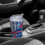 NFL Football 24oz Acrylic Tumbler with Hinged Lid, Officially Licensed Double Wall Tumbler for NFL Fans