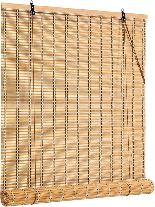 54x72 Inch Bamboo Blinds for Interior Windows, UV Protection Roman Bamboo by IMSGVIFO