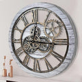 The B-Style Large Wall Clock 24 inch Moving Gear Wall Clock Oversized Vintage by TheB-StyleTB
