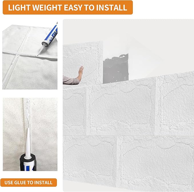 3D Faux Stone Wall Panels, Lightweight & Waterproof Accent Marble Stone Skin - Image 4