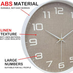 Modern Wall Clocks Battery Operated, 12 inch Silent Non Ticking Analog Clock - Image 7