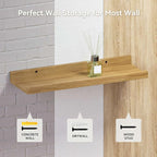 Boswillon 23.6 Inches Long Floating Shelves, 2 Set Modern Wall Shelf - Image 5