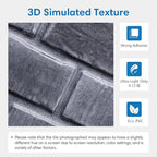 COMSTICKC 3D Faux Brick Wall Panels Peel and Stick Tiles, Small Size Thin PVC - Image 4