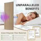 TO-TH Wood-Look Acoustic Panel, 4 Pack 47.2” x 23.6” Soundproof Wall Panels - Image 4