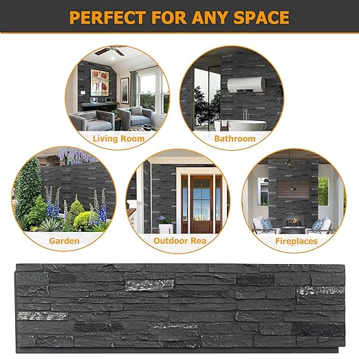 ROOMTEC 6-Packs Faux Stone Wall Covering Panels - Image 6