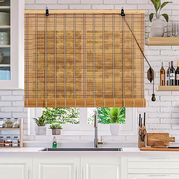 36x48 Inch Bamboo Blinds for Interior Windows, Light-Filtering & Privacy - Image 3