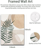 HesenDot Abstract Botanical Wall Art Set of 3, 30x40CM Neutral Plant Framed - Image 3