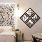 ZEXUIRU 4 Set. Rustic Wall Mirrors - Image 3