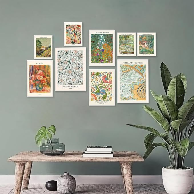 Vintage Eclectic Wall Art Prints Set of 9, Abstract Eclectic Wall Decor Matisse - Image 5