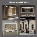 LED Bathroom Mirror 50 x 26 inch, Lighted Bathroom Vanity Mirror - Image 6