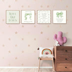 LARTSFRO Coquette Sage Green Bow Jesus Wall Art Decor Posters, Inspirational - Image 3