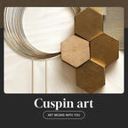 Large Modern Elegant Gold Framed Luxury Wall Art, 3 Piece Bright Glam Art - Image 7