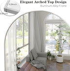 Prywot Arched Full Length Mirror, Modern Full Body Mirrors - Image 7