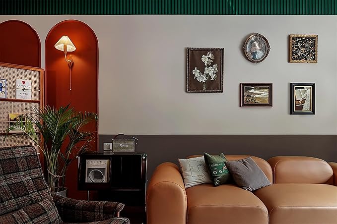 Dimoon 236.2''x17.7''Coffee Brown Peel and Stick Wallpaper Contact Paper Modern - Image 9