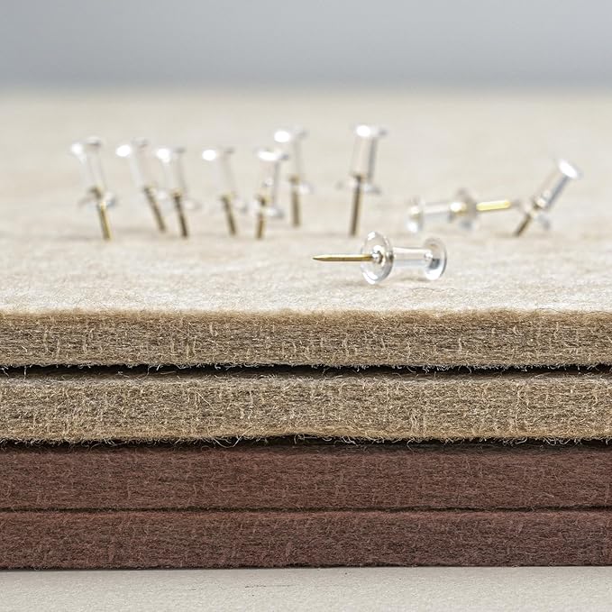 Bulletin Board, 24 x 18 inches Felt Board Decorative Pin Board, Cork Board - Image 6