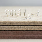Bulletin Board, 24 x 18 inches Felt Board Decorative Pin Board, Cork Board - Image 6