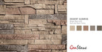 GenStone Faux Stacked Stone Panel 41" x 11.25" in Desert Sunrise Color - Image 2