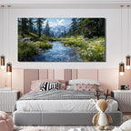 Canvas Wall Art Decor Green Nature Wall Art Prints Artwork - Image 5