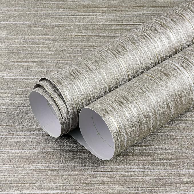 LaCheery 24"x160" Removable Grasscloth Textured Wallpaper Peel and Stick - Image 2