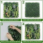 4 Pack 20"x20"Grass Wall Panels-Artificial Boxwood Panels - Image 4