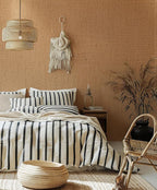 Beige Wallpaper Peel and Stick 472" Textured Beige Grasscloth Contact Paper - Image 2