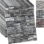 20PCS 3D Wall Panels Peel and Stick 3D Brick Wallpaper Peel and Stick Faux by YLLYLL
