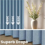 AJAZZ Blackout Doorway Curtains Accordion Doors - Image 6