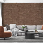 Brown Grasscloth Peel and Stick Wallpaper 17.3"x160" Faux Linen Textured - Image 4