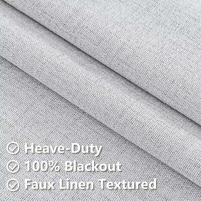 IGEMAEVE 100% Blackout Curtains 84 Inch Length - Image 5