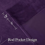 NICETOWN Purple Velvet Curtains 84 inches - Image 8