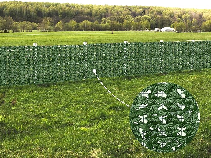 ODTORY Artificial Ivy Privacy Fence Wall Screen, 60X120 in UV-Anti Faux - Image 7