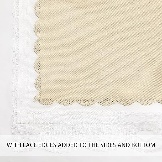 XiDi Curtains for Bedroom Decor Beige52/84/1 - Image 4