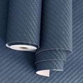 Haimin Fabric Wallpaper Textured Contact Paper Navy Blue Grasscloth Wallpaper by HaiminHomeDecorWallpaper
