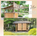 Juexica 2 Pcs Natural Bamboo Wall Panel 24 x 96 Inch Bamboo Covering Renewable - Image 4