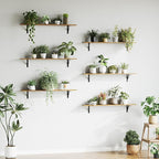 WOPITUES Floating Shelves for Wall 48″W x 8″D, Long Wall Mounted Shelves Set of - Image 8
