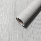 Dviolet 15.7in x 393in Grey Grasscloth Textured Fabric Removable Wallpaper by Dviolet