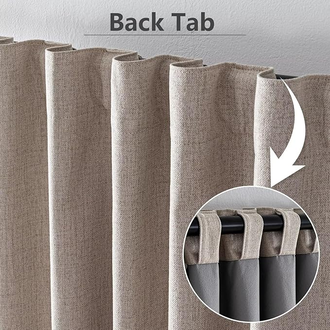 IGEMAEVE 100% Blackout Curtains 108 Inches Long - Image 3