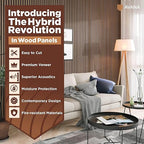 Avana Acoustic Wood Wall Panels – 47.2 X 12.6 Inch Smoke Walnut Acoustic Panels - Image 2
