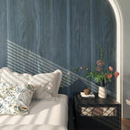 BOMENG Large Blue Wood Contact Paper Peacock Wallpaper Stick and Peel - Image 6
