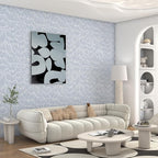 Theper Blue Wallpaper 17.3"×78.8" Modern Striped Peel and Stick Wallpaper Boho - Image 4