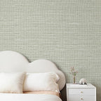 JiffDiff Grasscloth Wallpaper Peel and Stick Cream Grassweave Stick on - Image 5