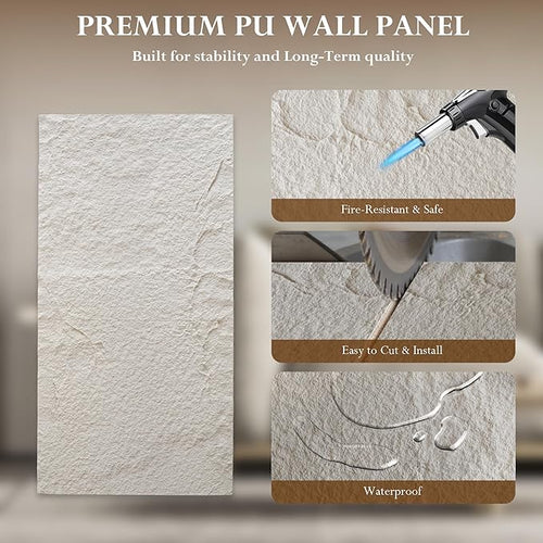 3D Faux Stone Wall Panels, Waterproof Stone Texture Panels - Image 2